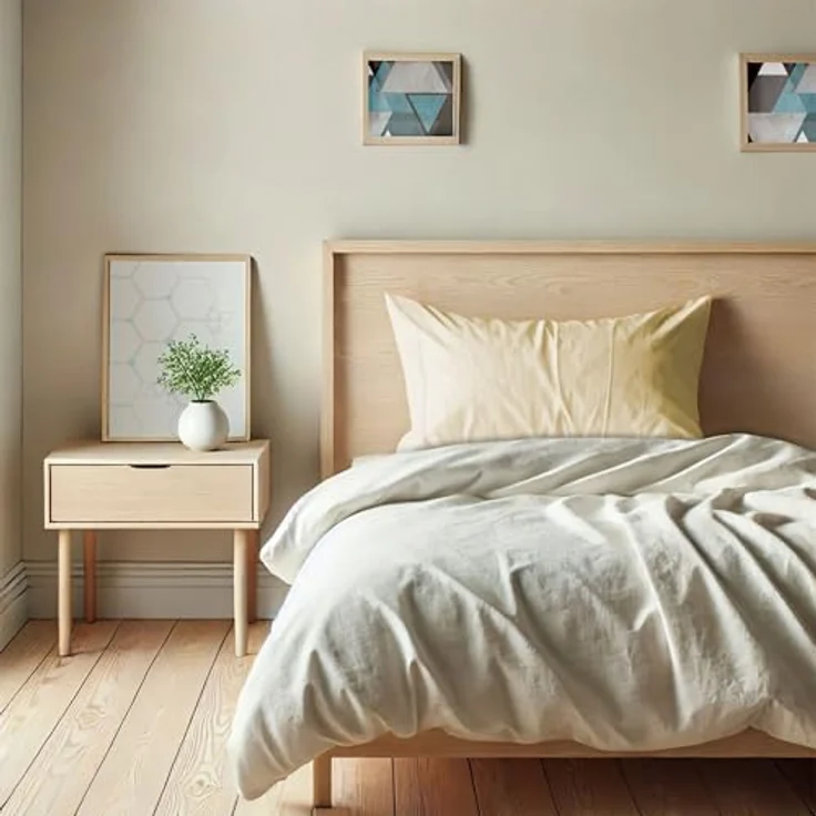ECOMMERC3 2 Kissenbezüge, 50x75 cm, extra weich und bequem, Gelb, atmungsaktiv, leicht zu waschen – Bild 7