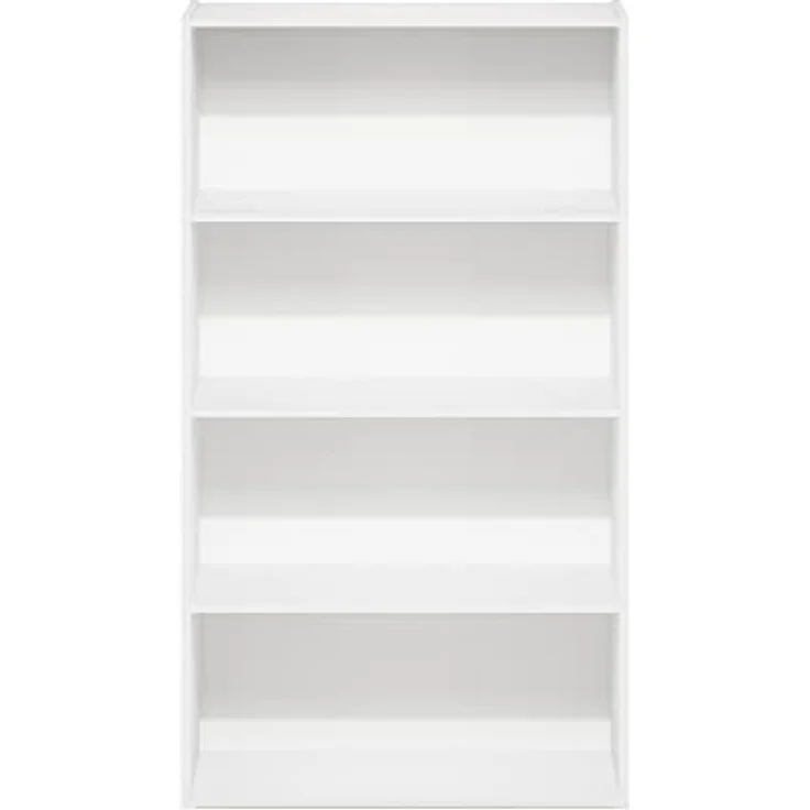 Furinno Pasir 4-stufiges offenes Regal, Weiß – Bild 8
