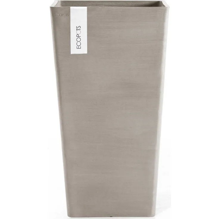 ECOPOTS Blumentopf ROTTERDAM MID HIGH Taupe, BxTxH: 31x31x56 cm