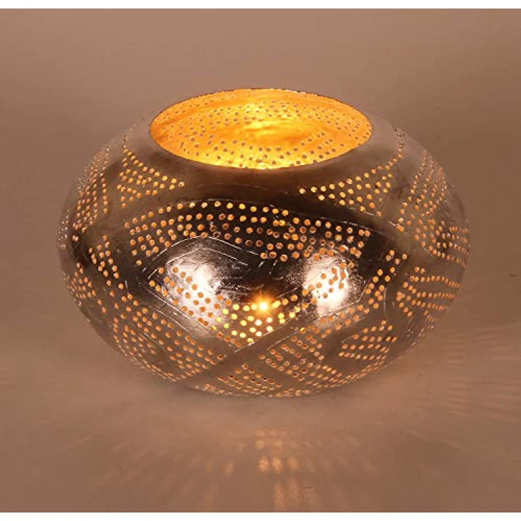 Orientalisches Windlicht Silberlaterne Nureddin – Bild 4