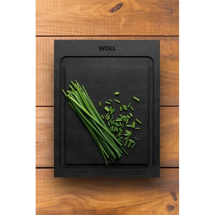 WOLL Schneidebrett Cut & Serve Hitzebeständigkeit bis 175°C 25 x 19 cm FSC-zertifizierter Papierverbundstoff nicht Induktionsgeeignet Spülmaschinenfest – Bild 3