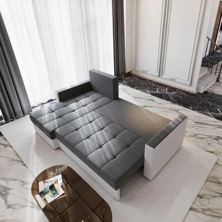 Masseno Ecksofa KOS PIK mit Schlaffunktion L-Form, Sofa mit Bettkasten – Bild 3