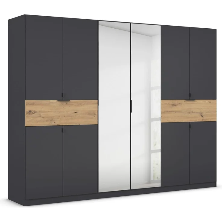 rauch Drehtürenschrank Kleiderschrank Schrank Garderobe Wäscheschrank TICAO mit 2 Schubladen die in der Höhe variabel positioniert werden können MADE IN GERMANY