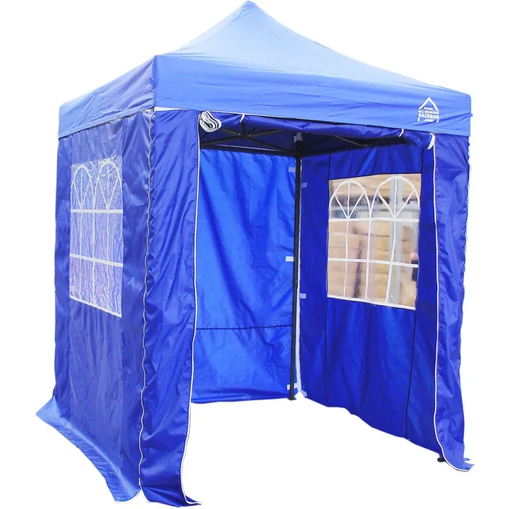 All Seasons Gazebos Pop-Up-Pavillons und 4 Seitenwände, robust, wasserdicht, 2x2 m, Königsblau