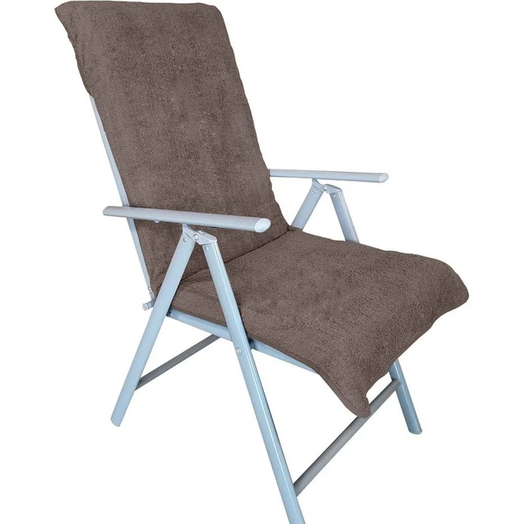 NYVI Strandtuch Frottee Schonbezug für Gartenstuhl NYVISpa 60x130 cm, Frottee, Hygiene Auflage für Hochlehner Gartenstühle – Bild 1