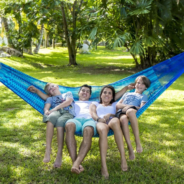 MacaMex Family Hängematte Caribe plus blau MA-00247 – Bild 7