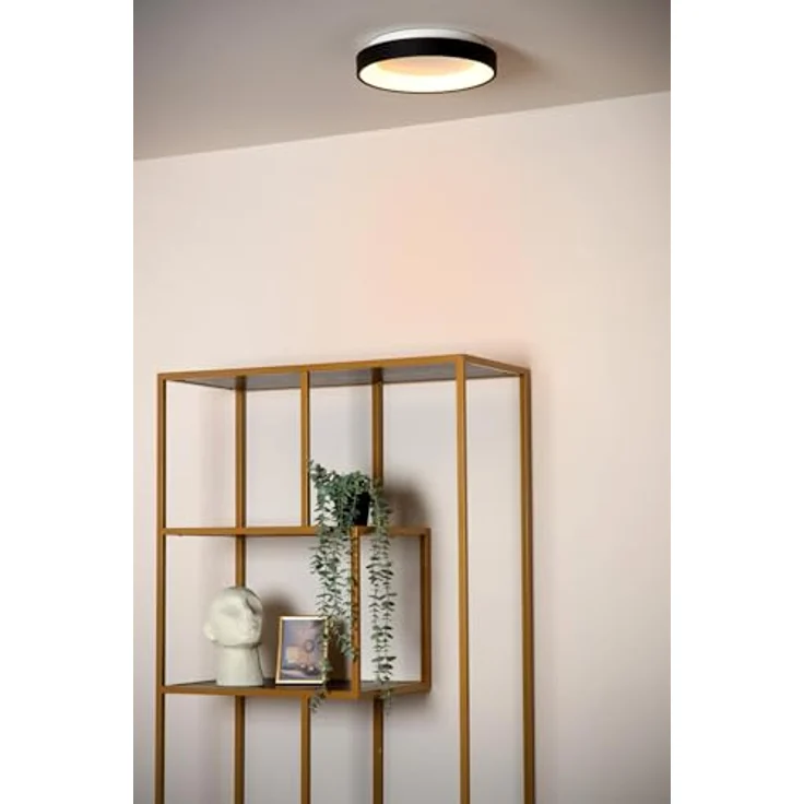 LUCIDE VIDAL Deckenleuchte, Ø 28 cm, dimmbare LED, 1x20W 2700K, Schwarz – Bild 2