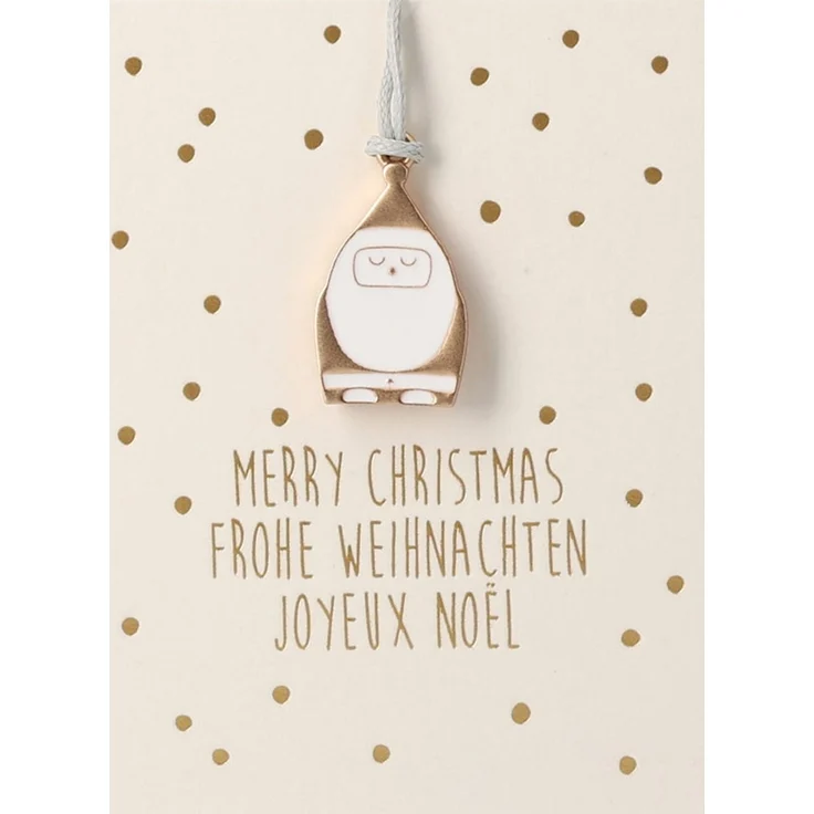 Räder Mini-Ornamnet Karte Weihnachtsmann 2,3x1,5cm