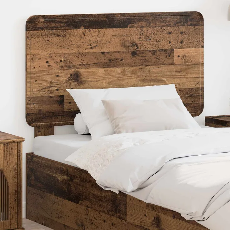 vidaXL Kopfteil Altholz Holzwerkstoff 100 x 102 x 3 cm Braun