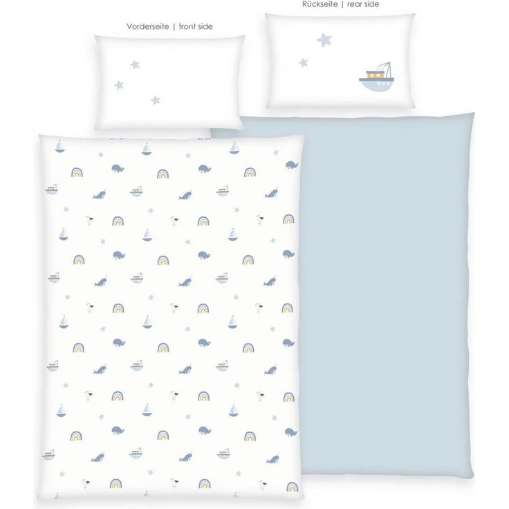 Baby Best Babybettwäsche Baby Best Little Ocean, Flanell, 2 teilig, Flanellbettwäsche – Bild 1
