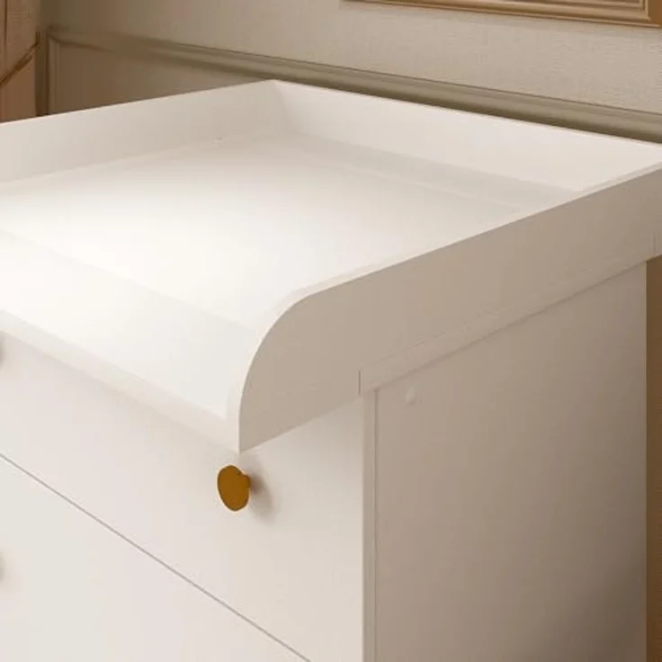 Shefa Kids 830 Wickelkommode Weiß - Sicherer Wickeltisch für das Babyzimmer – Bild 4