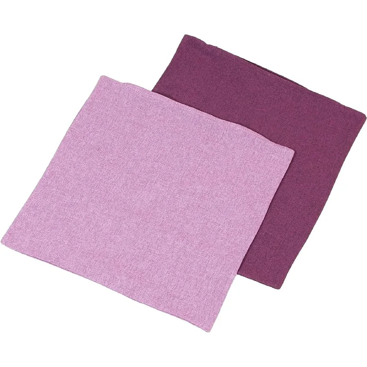 2x Kissenhülle "Beere" 45x45 cm in Flieder und Beere, Kissenbezug in Leinenoptik, Zierkissenbezug – Bild 4