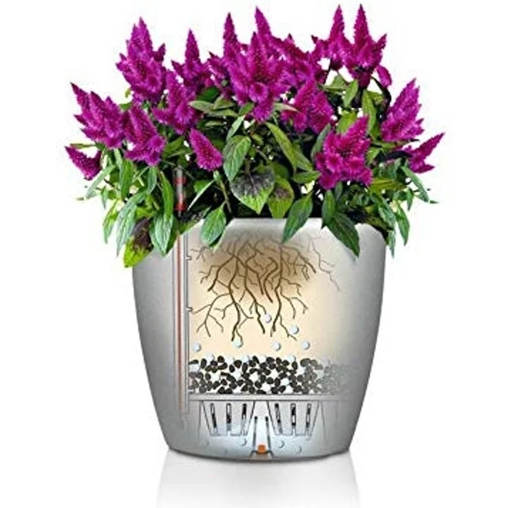 LECHUZA CLASSICO Premium LS 28 schwarz hochglanz 16049 – Bild 5