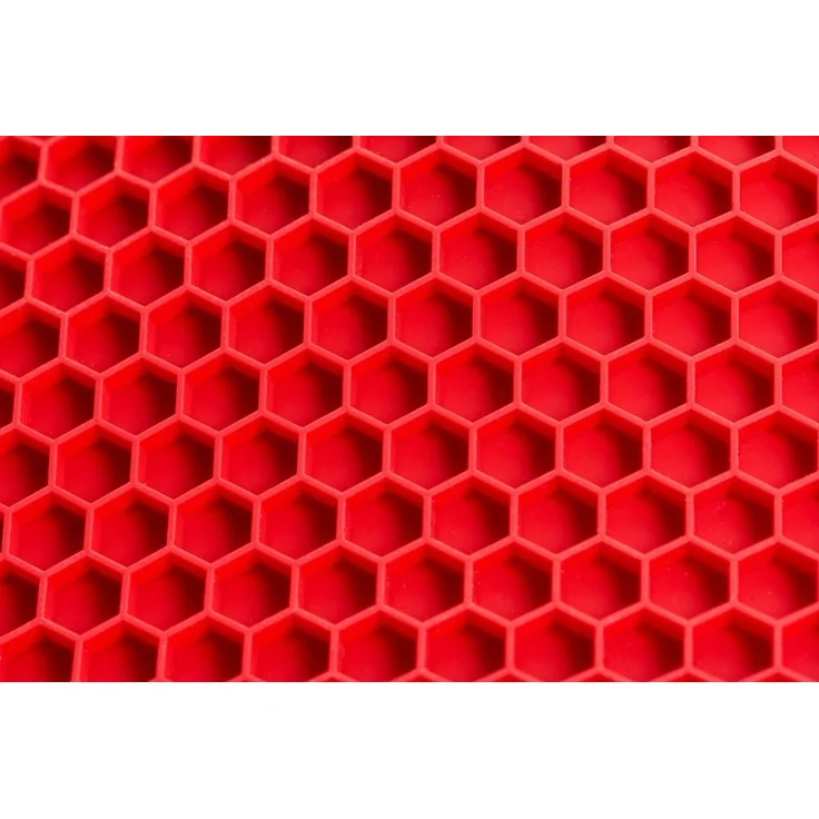 WOLL Silikon-Spritzschutz Untersetzer hitzebeständig bis 260 °C 19 x 1 x 19 cm nicht Induktionsgeeignet Spülmaschinenfest – Bild 3