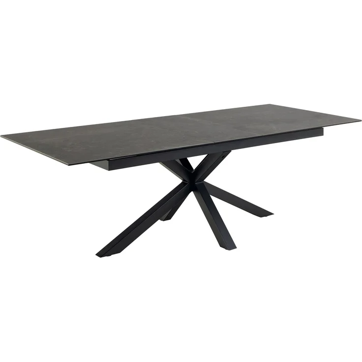 ACTONA GROUP Esstisch Heaven, Tischplatte aus rauer Keramik, Kreuzfuß, ausziehbar B: 168/210 cm – Bild 3
