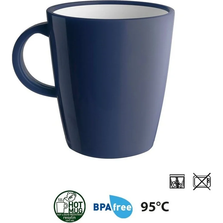 BRUNNER Geschirr-Set BRUNNER Melamin Campinggeschirr Set BLUE OCEAN (8, 12, 16, 36-Teile) (16-tlg) – Bild 3