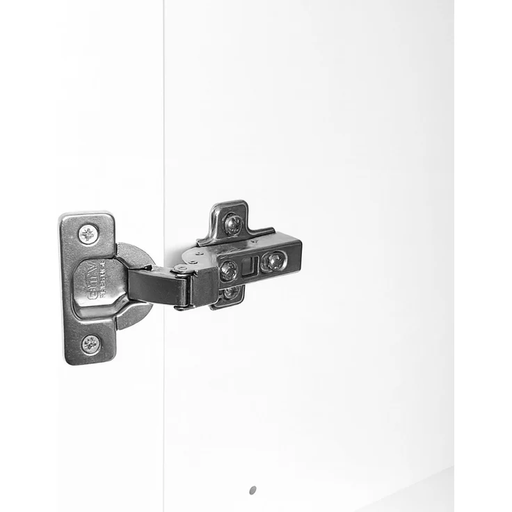 MEBLINI Kleiderschrank GALINDA 100cm - Schwarz Matt - griffloser Drehtürenschrank ohne Spiegel - Push-to-Open - mit Kleiderstangen und Regalböden – Bild 5