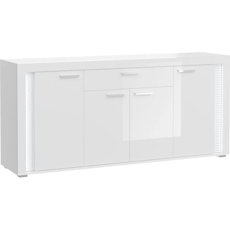 Xonox 'Skyligh' Sideboard, weiß Hochglanz, 84 x 42 x 182 cm