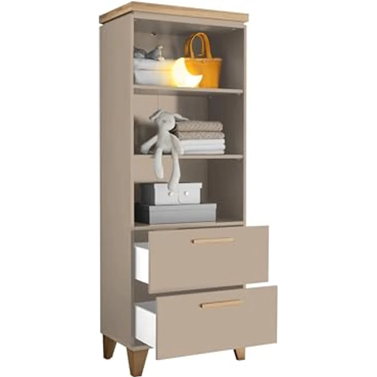 Babyzimmer Hilda 5 teilig in Kaschmir und Mauvella Oak - Kinderzimmer Komplett Set – Bild 4
