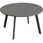 XXXL Gartentisch Saona, Metall, Grau, 70x39.5x70 cm, wetterbeständig und minimalistisches Design