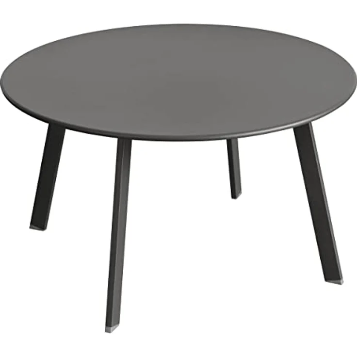 XXXL Gartentisch Saona, Metall, Grau, 70x39.5x70 cm, wetterbeständig und minimalistisches Design – Bild 1