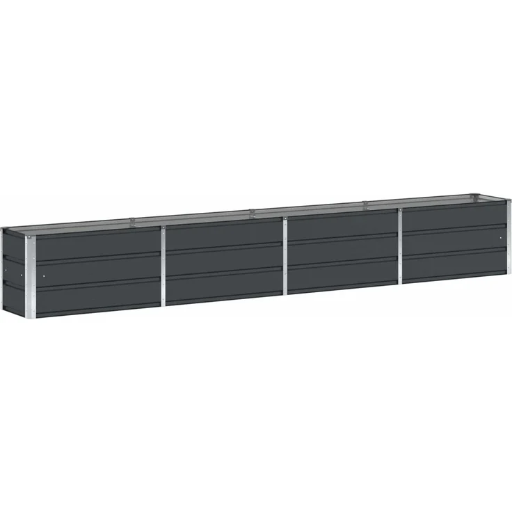vidaXL Pflanzkübel Anthrazit 320 x 40 x 45 cm Stahl 42018190 – Bild 1