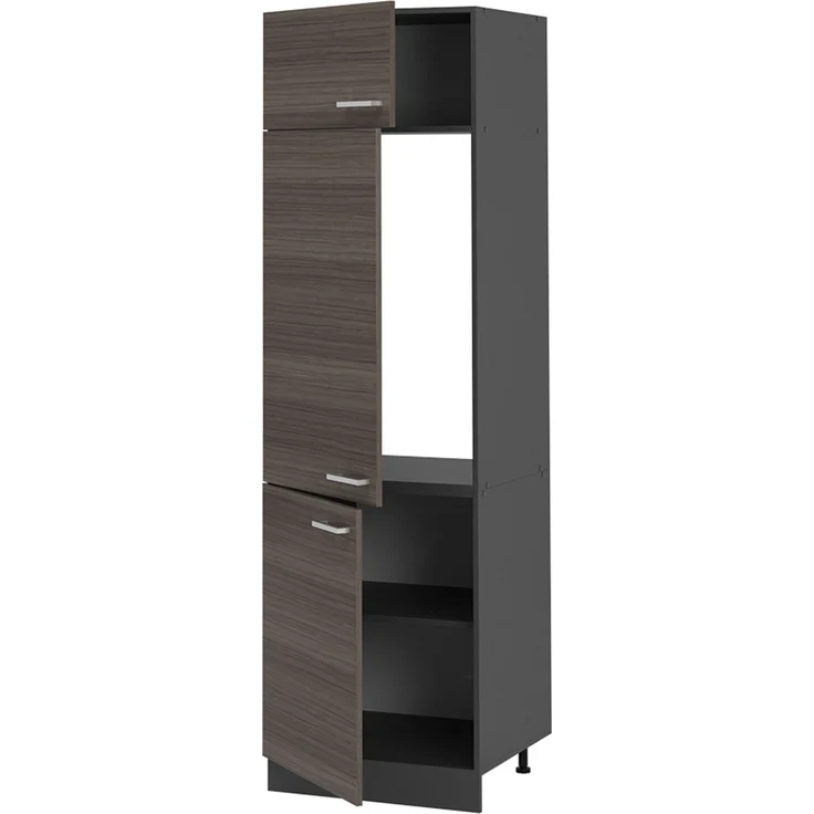 Kühlumbauschrank R-Line Edelgrau 60 cm Vicco – Bild 4