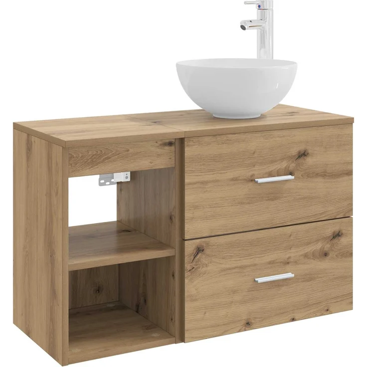 vidaXL Badezimmerschrank-Set 2 stk. Artisan-Eiche 79,5 x 35 x 80 cm 3403871 – Bild 2