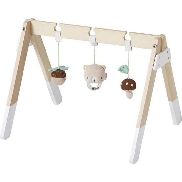 Krabbeldecke Baby Spielbogen aus Holz FSC®, vertbaudet – Bild 2