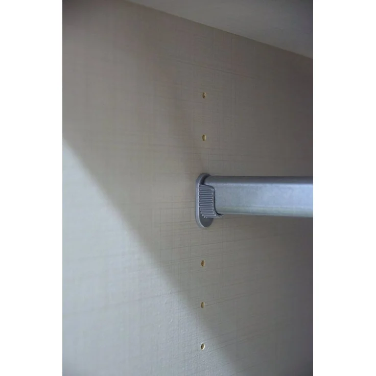 Eckkleiderschrank >Clack< in HOCHGLANZ LACK WEISS - 95x198x95cm (BxHxT) – Bild 2