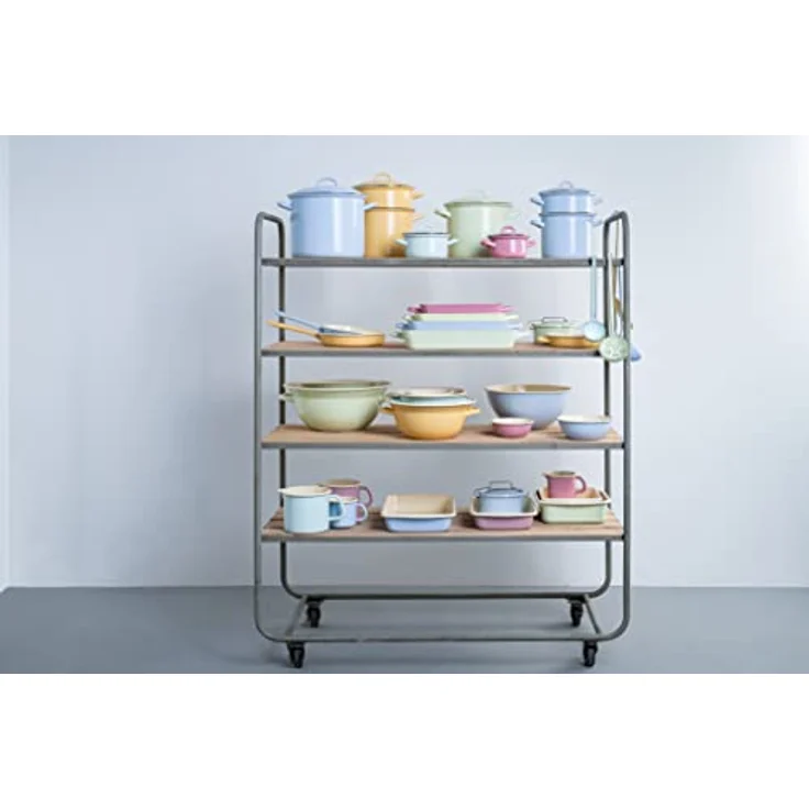 Riess Topf mit Chromrand 18cm 3 L pastell modra – Bild 7