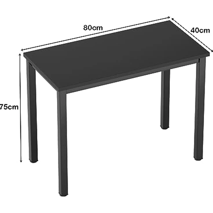 SogesHome Computertisch PC Schreibtisch 80 x 40 x 75 cm Büro Workstation für Home Office Verwenden Schreibtisch, Esstisch Konferenztisch AC3CB-8040-SH – Bild 3
