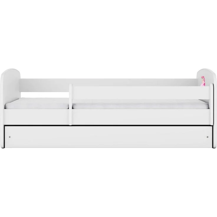 Raumhirsch Furniture Kinderbett 70x140, 80x160, 80x180 cm - Komplettset mit Matratze & Schublade (Bett für Mädchen, Einzelbett Kinder 2–12, mit Rausfallschutz & Lattenrost), verschiedene Farben & Designs – Bild 4