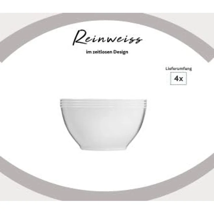 Sänger Suppenschalen Sunfort, Weiß, Keramik, kratzfest, Ø 16 cm, Füllmenge 800 ml, Set mit 6 Schalen – Bild 4