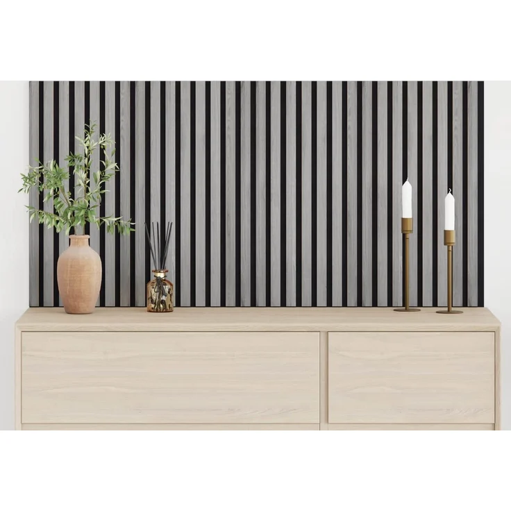 vidaXL Wandpaneele 2 stk. 60,5 x 60 cm Grau 42046448 – Bild 1