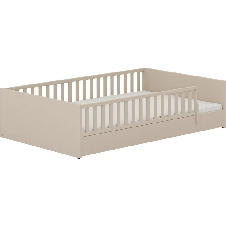 PAIDI Kinderbett LITTLE FLO, vom Baby bis zum Teeni, in mehreren Farben und Breiten (Breite/Länge: 90x200cm + 120X200cm +140x200cm), umbaubar zum Kinder- oder Jugendbett, Bodenbett auch als Sofa nutzbar – Bild 2