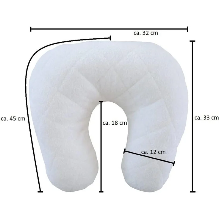 DUKAL Kissenbezüge Nackenhörnchen, aus hochwertigem Doppel-Jersey, (1 Stück), aus hochwertigem Doppel-Jersey, 100% Baumwolle, Made in Germany – Bild 2