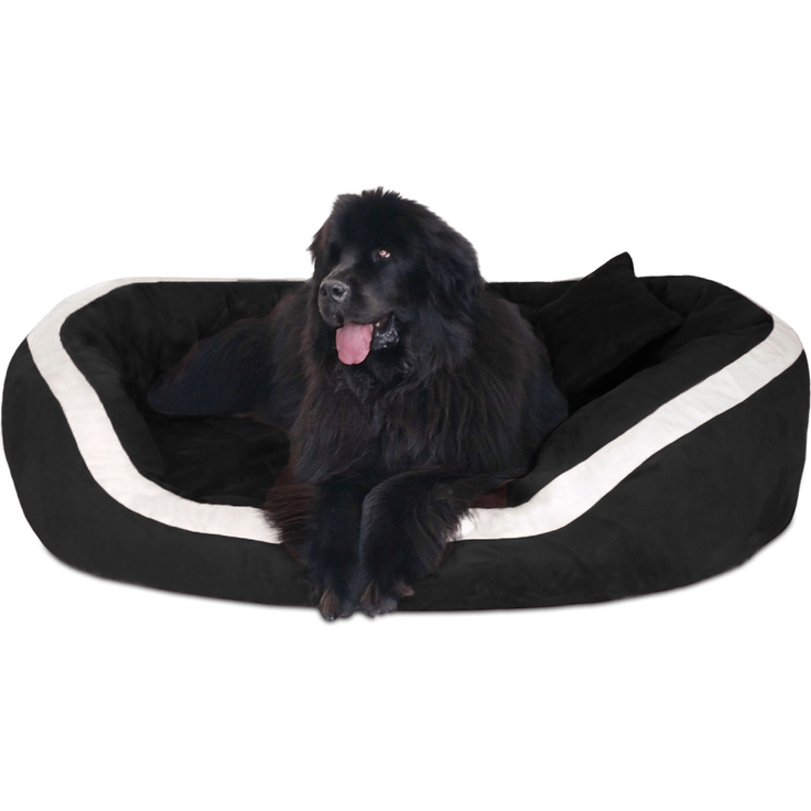 PEPPER SOFT Orthopädisches Hundesofa - 135x100cm, 03 Schwarz