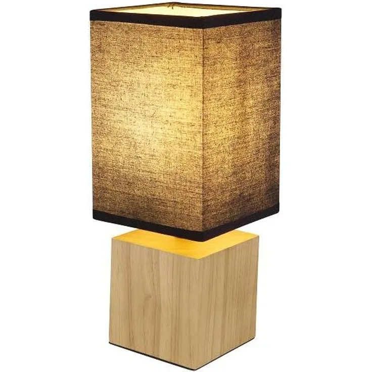 Valentino Tischleuchte Holz Naturfarben, 1X E27
