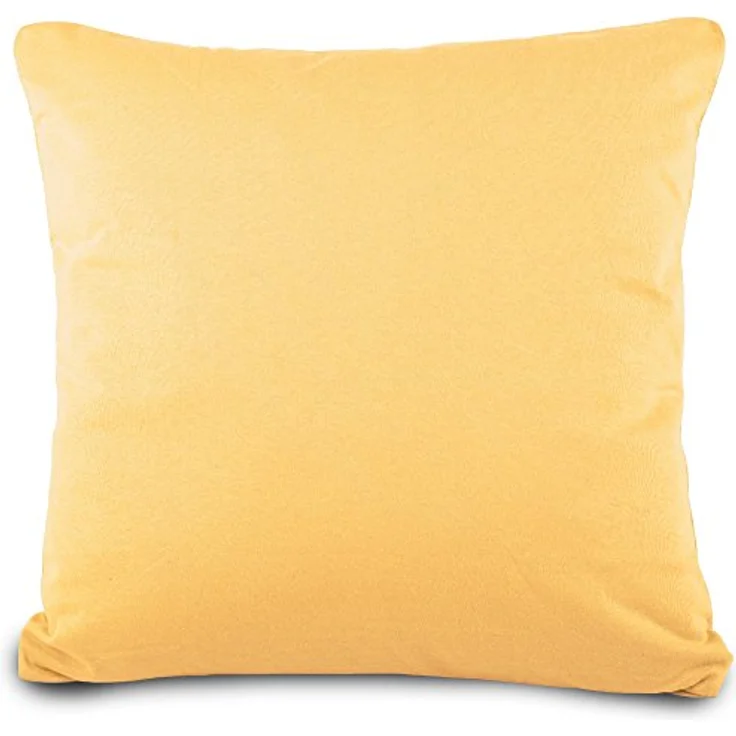aqua-textil Kissenbezüge Classic Line Kissenbezüge Kissenhüllen 2er Set 45x45cm cremegelb – Bild 4