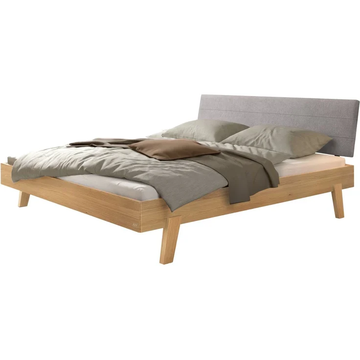 Hasena Massivholzbett Vasto Trento, Eiche bright geölt 180x210 cm, Fußhöhe 20 cm – Trento – Bild 1
