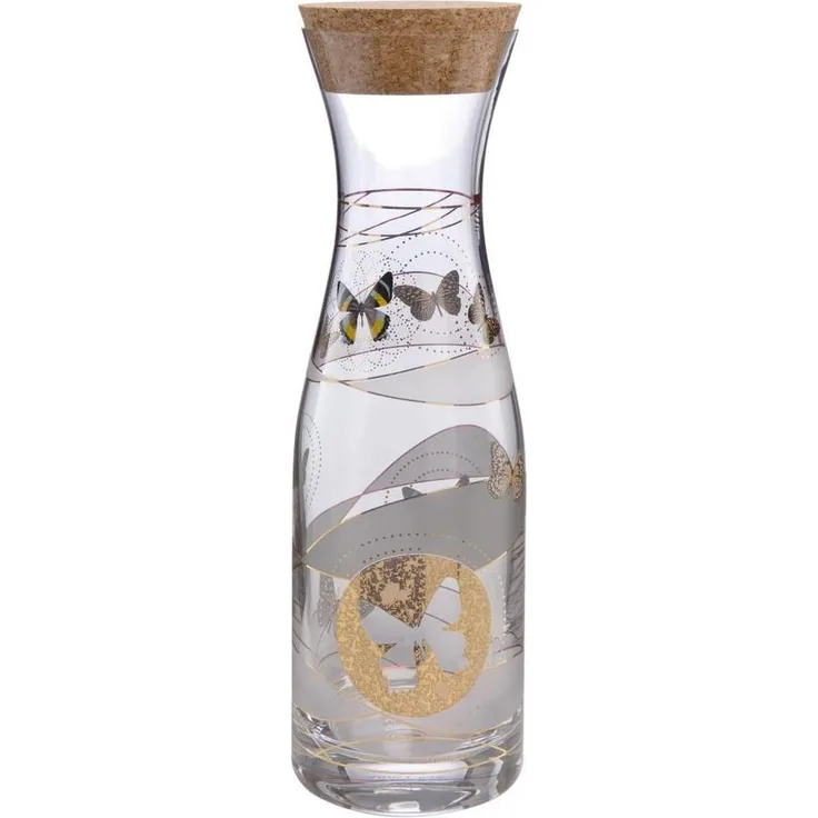 Goebel Artis Orbis Butterflies Karaffe, Joana Charlotte, Wasserkaraffe, Trinkkaraffe, Glaskaraffe, Glas, 1 L, 26150561