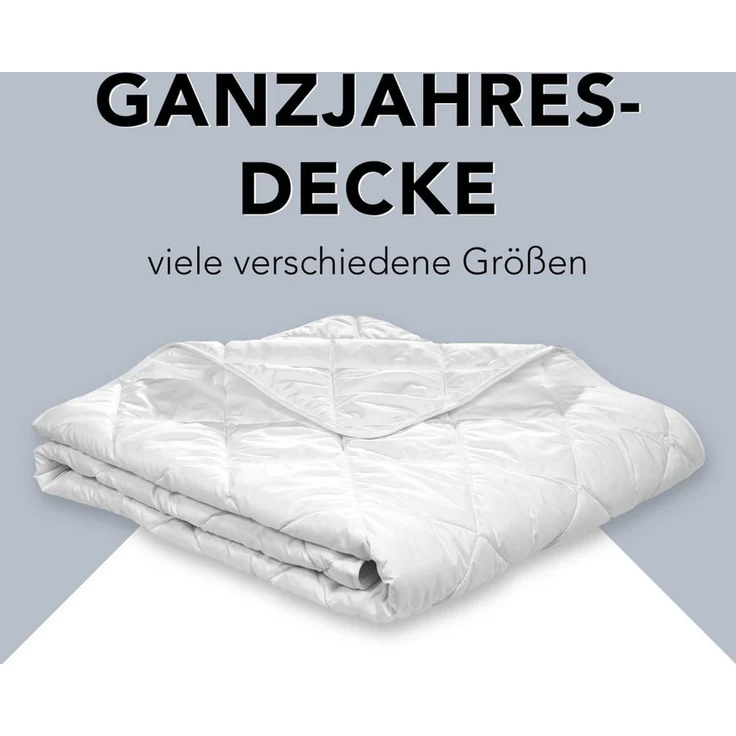 XDREAM Microfaserbettdecke Pure, Bettdecke - 4-Jahreszeiten, Ganzjahres, Winter & Sommer, Füllung: Hohlfaser-Polyesterfüllung, Bezug: Polyester, allergikerfreundlich, atmungsaktiv, temperaturausgleichend, 100x135 cm – Bild 1