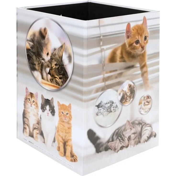 HERMA Papierkorb Karton Katzen
