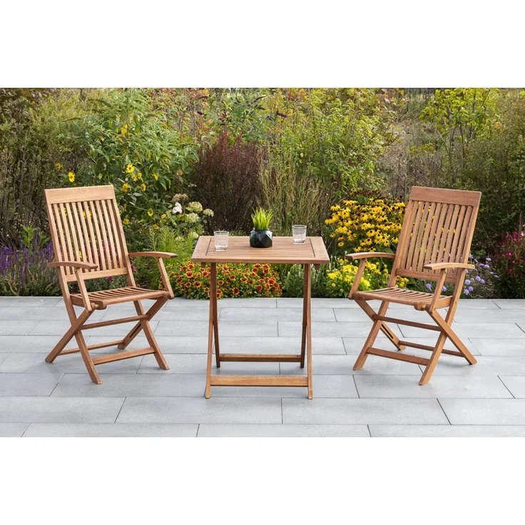 Comodoro Gartenmöbel Set 3tlg, 70 x 70 cm