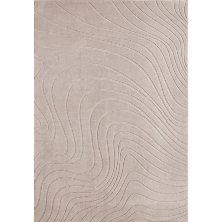 Andiamo Teppich Dale, rechteckig, Höhe: 10 mm, Uni Farben, Hoch-Tief-Struktur, Carving-Effekt, Wohnzimmer – Bild 4