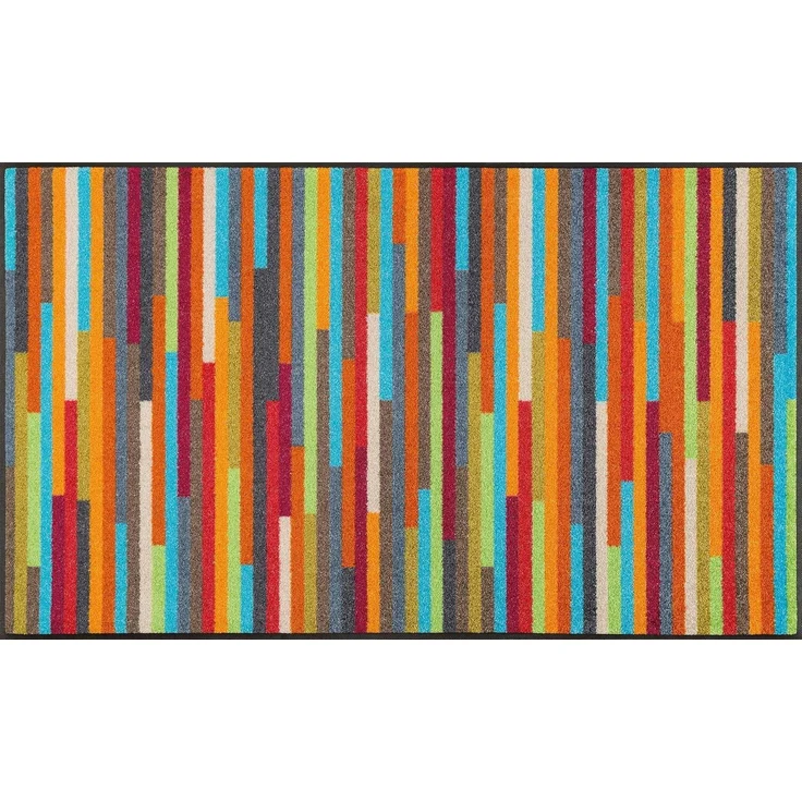 wash+dry by Kleen-Tex Läufer Schmutzfangmatte waschbar Mikado Stripes 75 x 120 cm, Eingangsmatte groß, Höhe: 750 mm – Bild 1