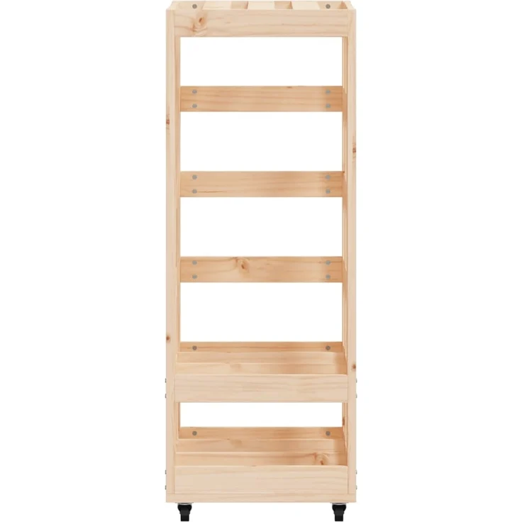 vidaXL Kaminholzregal mit Rollen 40x49x110 cm Massivholz Kiefer 832327 – Bild 4