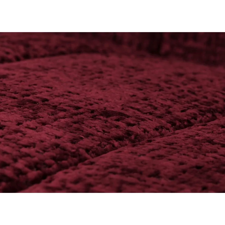 Schaukelstuhl HWC-K10, Relaxsessel, Holz FSC® Stoff/Textil Chenille (465g/m²) ~ bordeaux, Gestell Walnuss-Optik – Bild 4