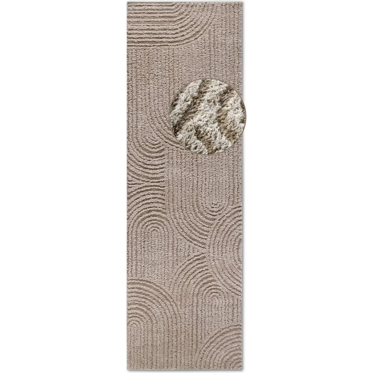 ELLE DECORATION Hochflor-Teppich Chappe, rechteckig, Höhe: 18 mm, Shaggy, Läufer, flauschig, weich, Langflor, modern, Hoch Tief Effekt – Bild 2